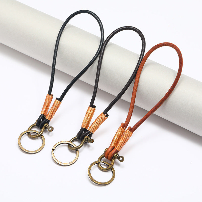 Wholesale Top Layer Cowhide Key Chain